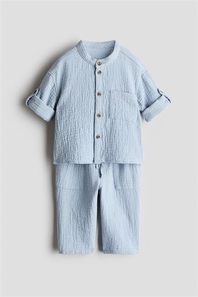 Комплект из 2 частей из хлопкового муслина артикул 1270142004