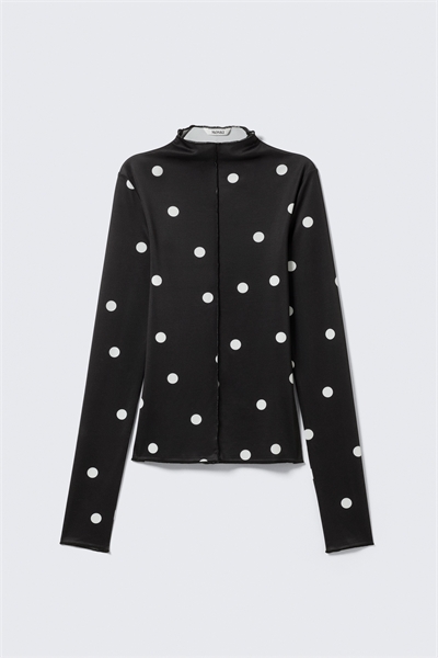 Облегающий топ с длинными рукавами и вырезом под мокасины артикул 1306760002