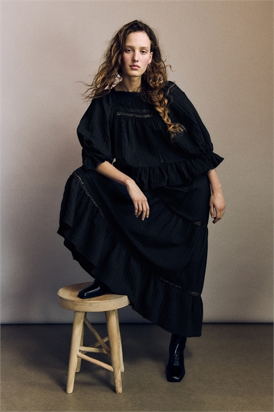 Макси-юбка с кружевной вставкой артикул 1336588001