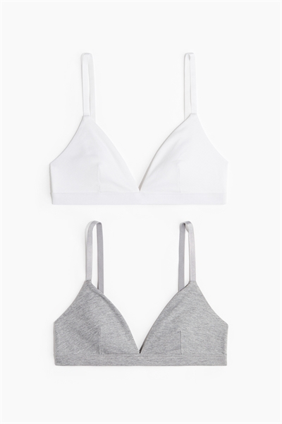 Бюстгальтеры из мягкого хлопка 2 шт. артикул 1245858008