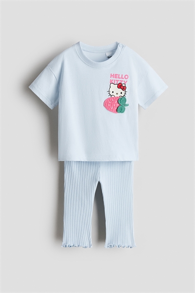 2-х предметный комплект из хлопка с принтом артикул 1327053001