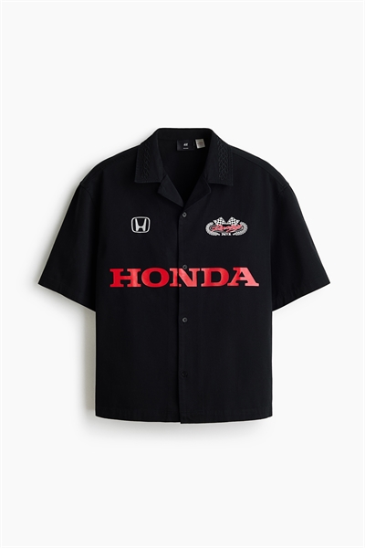 Хлопковая рубашка свободного кроя артикул 1332765001