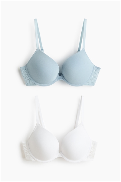 Бюстгальтеры пуш-ап из хлопка 2 шт. артикул 0723469045