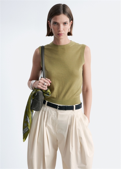 Кашемировый свитер-жилет артикул 1321975001