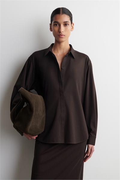 Рубашка из хлопка пима-джерси артикул 1326385001