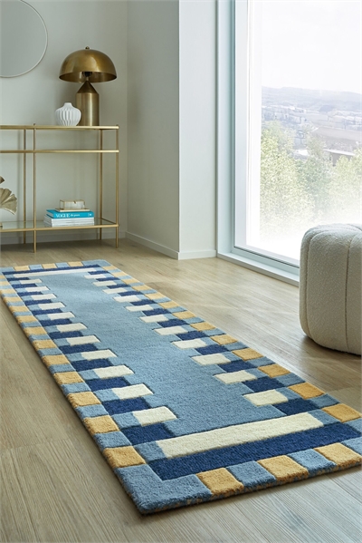 Ковер Kai Wool Border Runner Rug артикул 1308857001