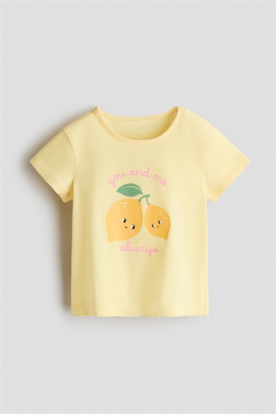 Хлопковый топ с принтом артикул 1318069001