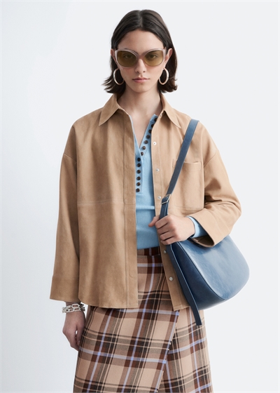 Замшевая рубашка артикул 1325726001