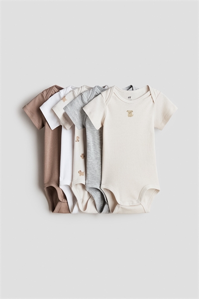 Хлопковые боди в упаковке из 5 штук артикул 1159381035