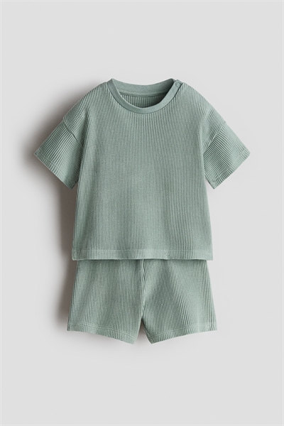 Комплект из 2 частей из вафельного хлопка артикул 1227624006