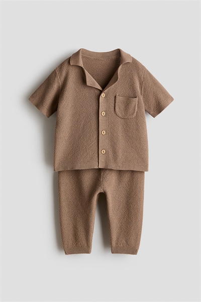 Комплект из 2 частей из хлопкового трикотажа артикул 1276420003