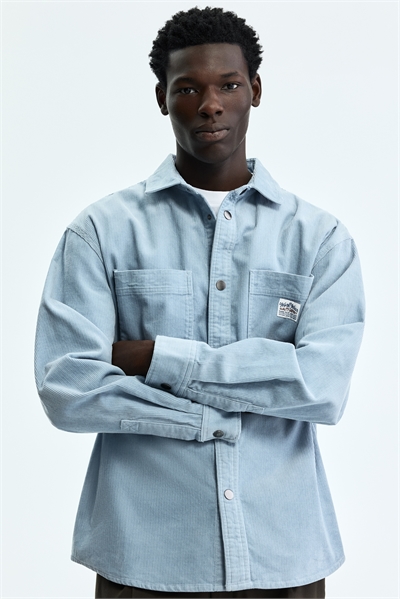 Хлопковая вельветовая рубашка оверсайз артикул 1296200008