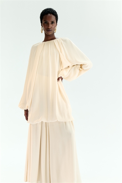 Блузка из вискозы свободного кроя артикул 1314788001