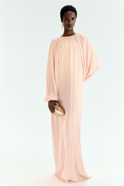 Длинное платье с драпировкой артикул 1323475002