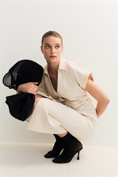 Джинсовое платье с короткими рукавами артикул 1328030002