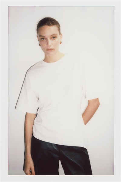 Драпированная футболка артикул 1330265002