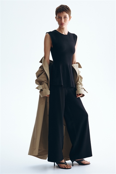 Широкие вязаные брюки артикул 1332138001