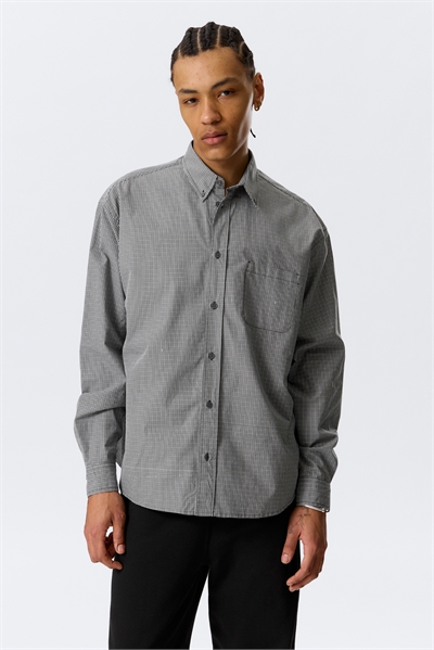 Свободная рубашка из поплина с пуговицами артикул 1316055003