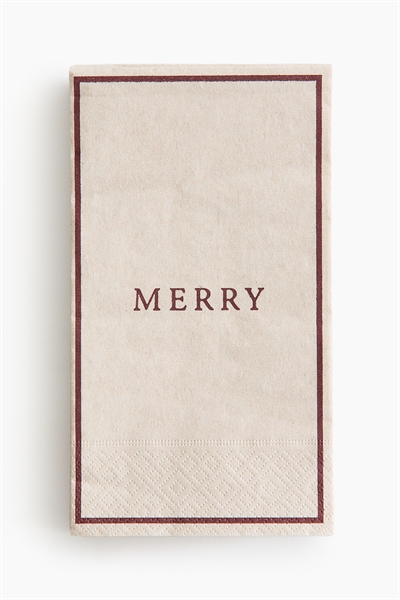 Прямоугольные бумажные салфетки в упаковке 15 штук артикул 1308132001