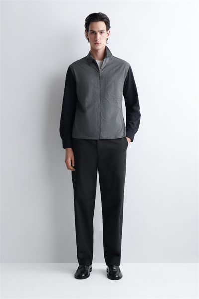 Куртка Харрингтон с панелями из джерси в клетку артикул 1317971001