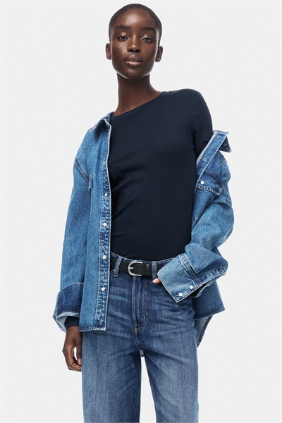 Топ из хлопкового джерси пима артикул 1263426021