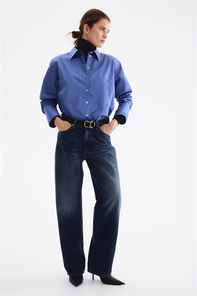 Джинсы с высокой талией и широкими брючинами артикул 1318432001