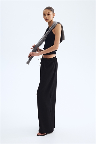 Широкие брюки на резинке артикул 1216645001