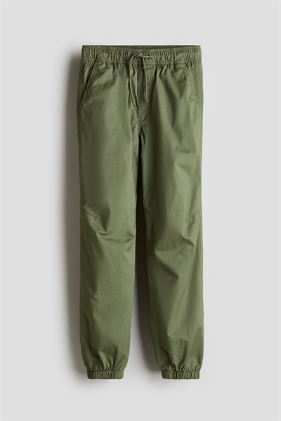 Джоггеры из твила с подкладкой артикул 1239257002