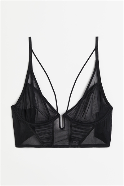 Бюстье из сетки без подкладки артикул 1195481001