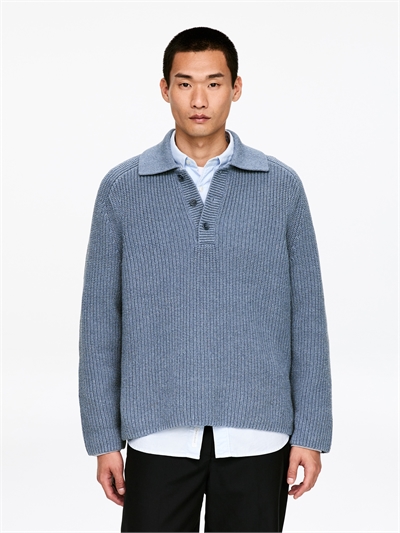 Толстая хлопковая смесовая рубашка-поло артикул 1317703001