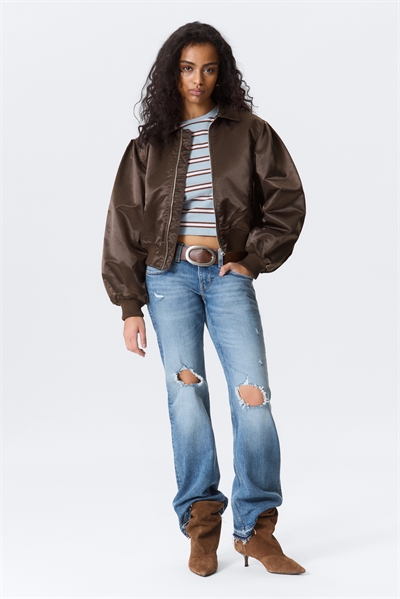 ЮЛИЯ Б. СВОБОДНАЯ НЕЙЛОНОВАЯ КУРТКА-БОМБЕР артикул 1320506001