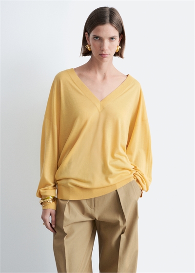 Свитер из мериносовой шерсти оверсайз артикул 1324824001