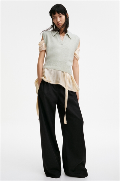 Свитер-жилет из смеси альпаки артикул 1329613001