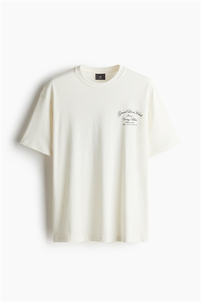 Футболка с принтом свободного кроя артикул 1034065118