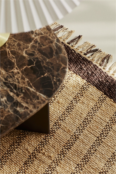 Коврик из джута с бахромой артикул 1268158001