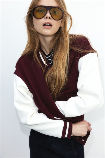 Бейсбольная куртка с узором артикул 1276934003