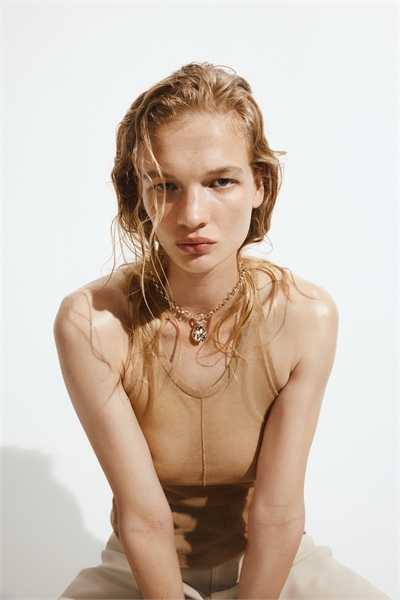 Цепочное ожерелье с подвеской в виде диска артикул 1302871001