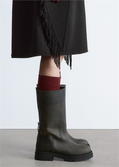 Ботинки с широким голенищем артикул 1296992001