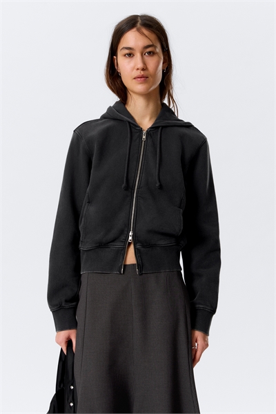 Худи с капюшоном и застежкой-молнией из хлопка с затягивающимся поясом артикул 1334937001