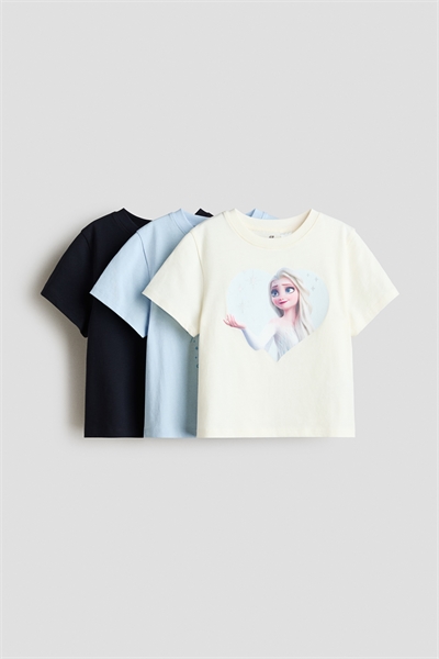 Футболка с принтом из трикотажа, 3 шт артикул 0937175088