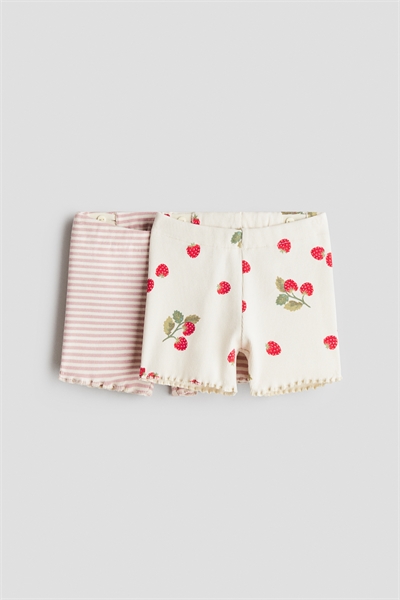 Велошорты из ребристого хлопка 2 шт. артикул 1262117004