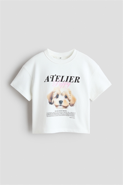 Свободная футболка с узором и деталями артикул 1290514006