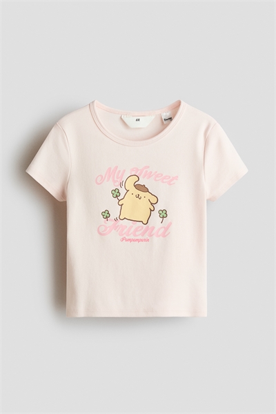 Хлопковый топ с принтом артикул 1316088005