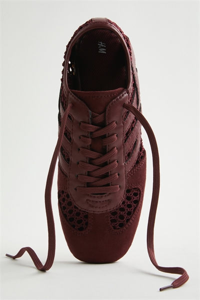 Кроссовки с эффектом вязания крючком артикул 1319862001