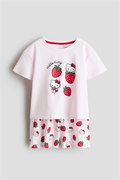 Пижама из хлопка с принтом артикул 1322056001