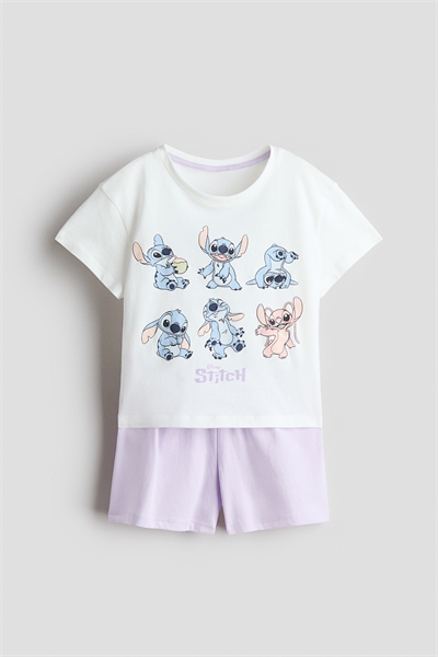 Пижама из хлопка с принтом артикул 1322056002