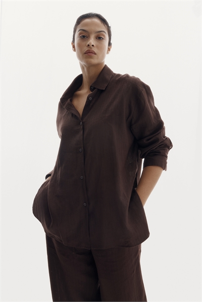 Рубашка из льна большого размера артикул 1322901002