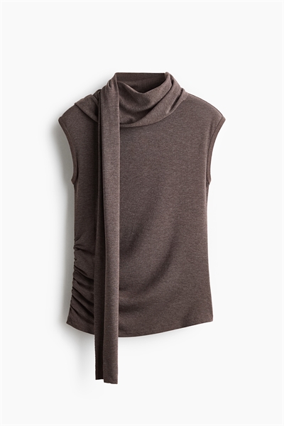Топ с воротником-шарфом артикул 1326063001