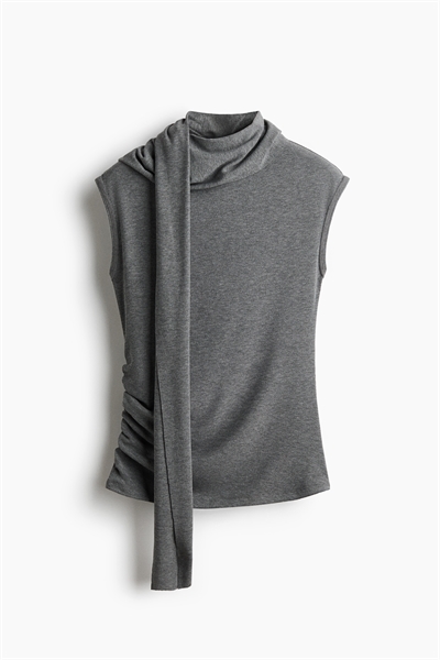 Топ с воротником-шарфом артикул 1326063002