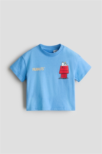 Хлопковая футболка с принтом артикул 1327588004